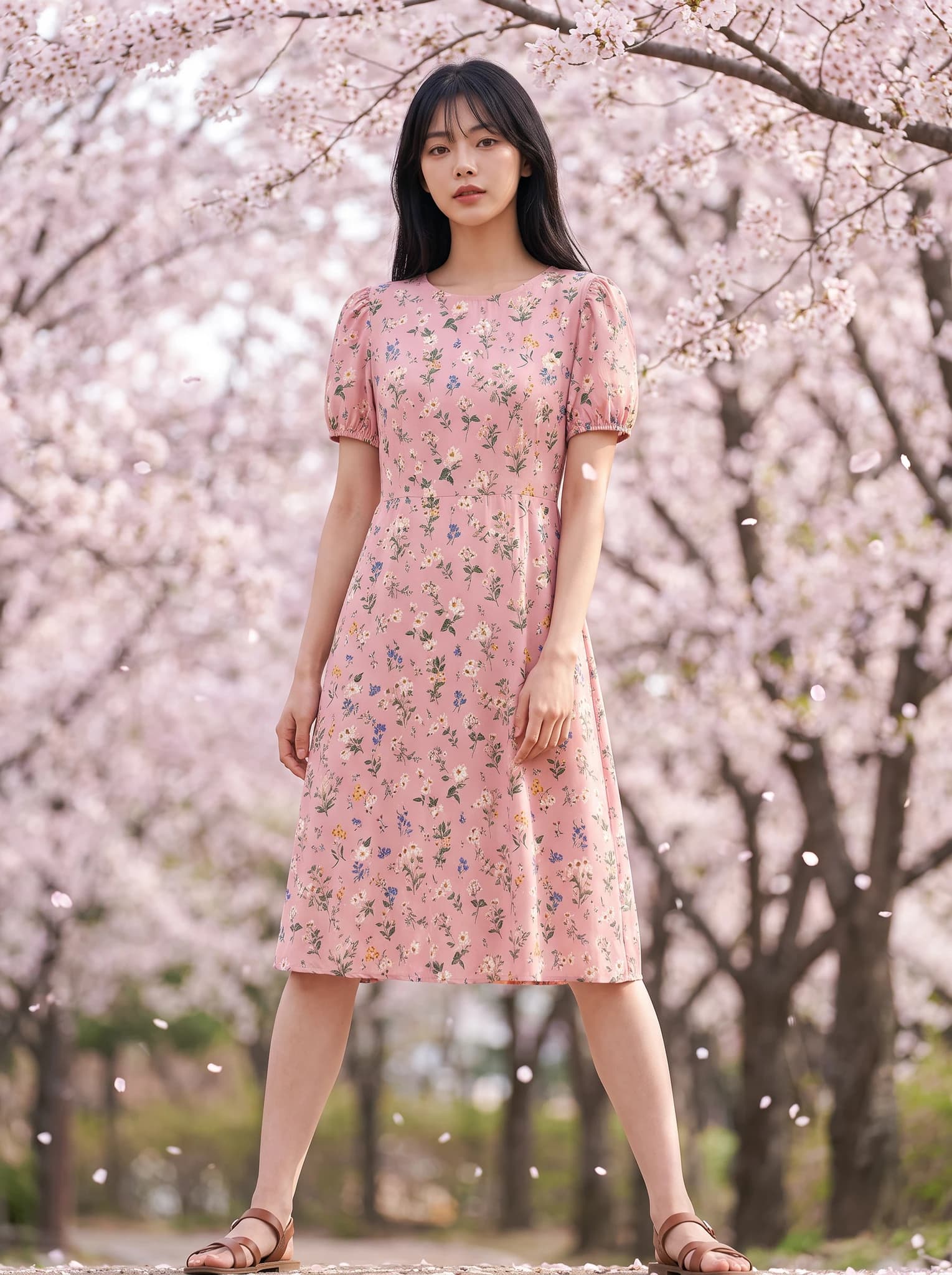 봄나들이 스타일 착용컷